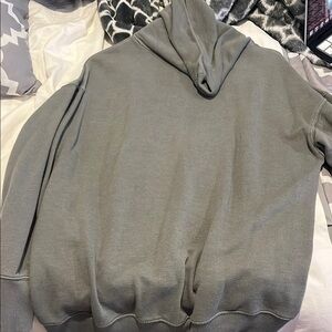 Oversized Dark Green Turtle Neck Hoodie
